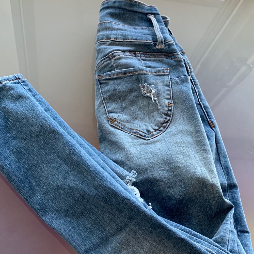 BNWT IBIZA Fit Jeans Denim Butt lifting Push Up Hi Waist Ultra Rise Skin… - Picture 3 of 12